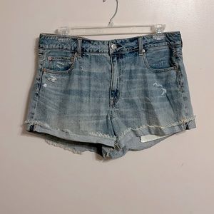 NWT American Eagle Hi-Rise Distressed Festival Denim Shorts